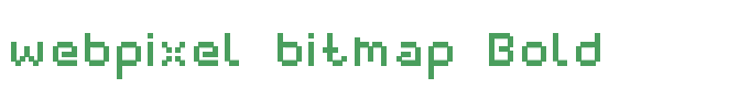 webpixel bitmap Bold
